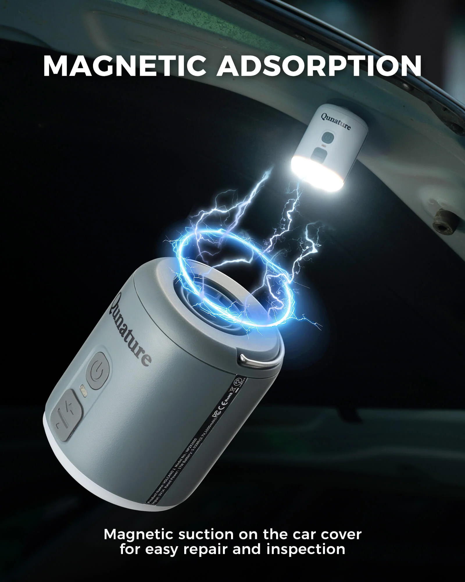 Mini Outdoor Air Pump 1600mAh and LED lighting for camping - Image 15