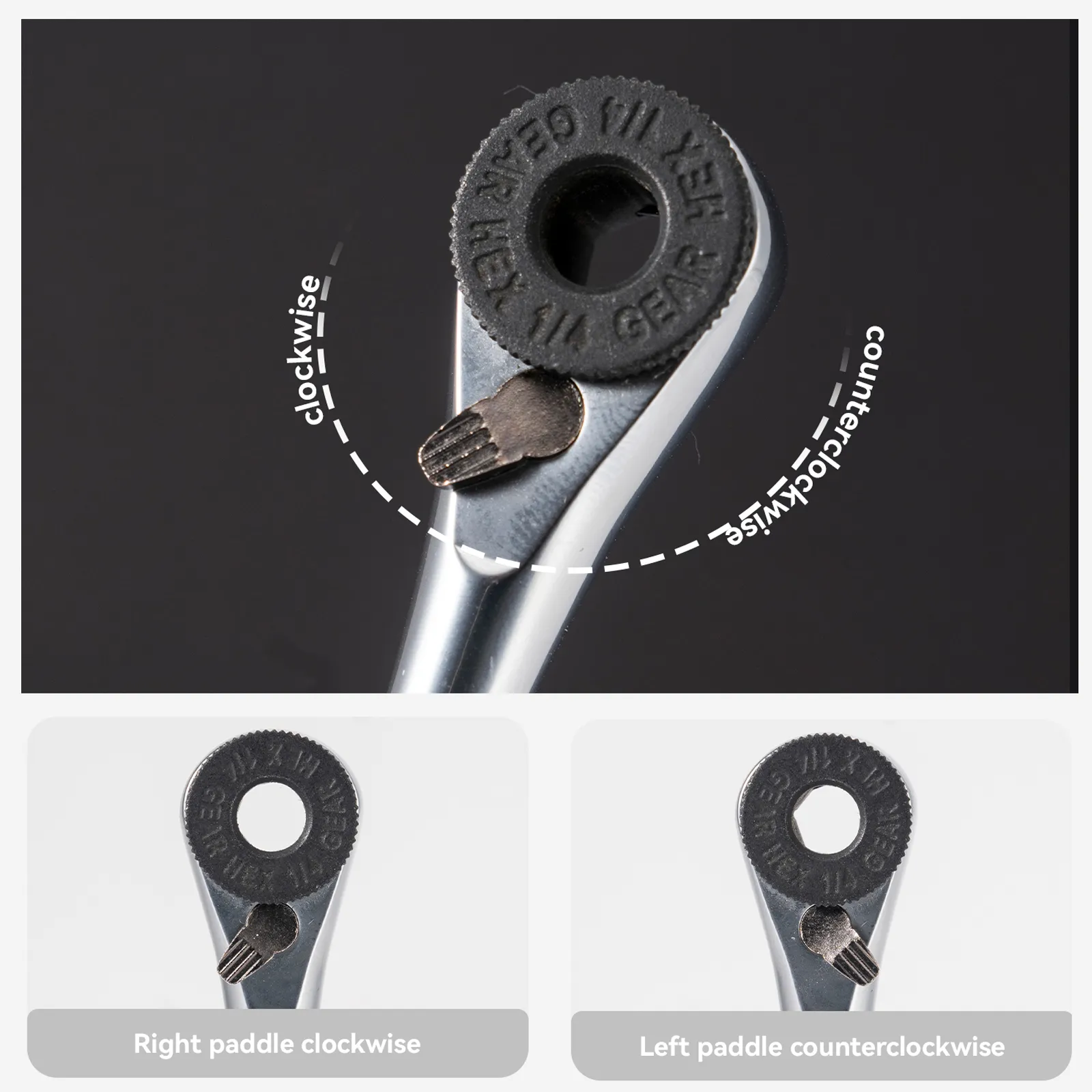 Portable Hex Ratchet Repair Tool Aluminium Grip S2 - Image 3