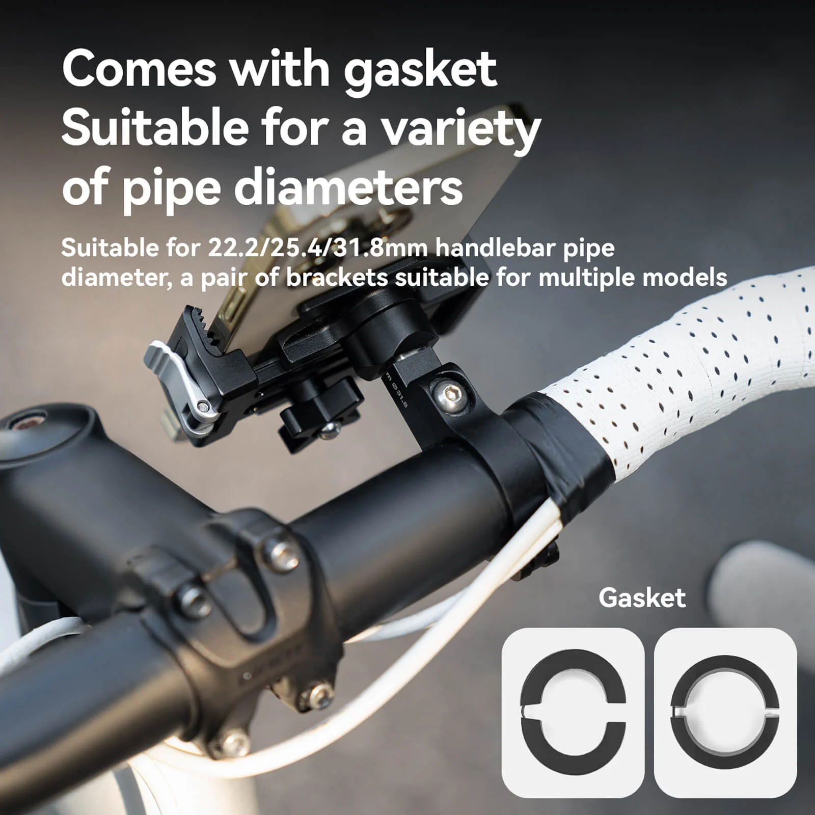 Quick Release Bike Phone Holder One-Click Auto Lock - Image 3