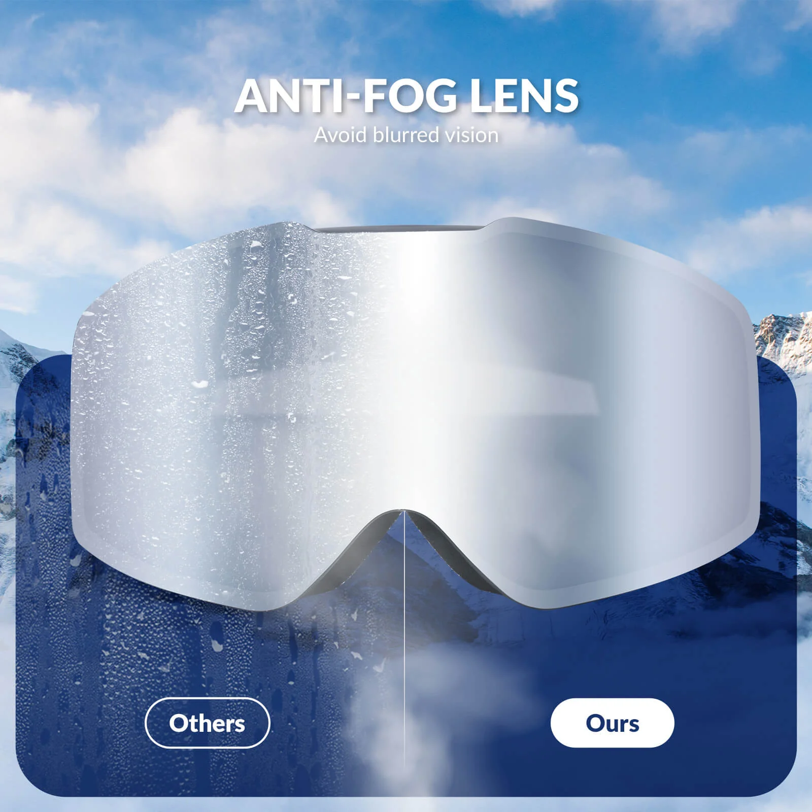 QUNATURE Adult Frameless Ski Goggles - Image 6