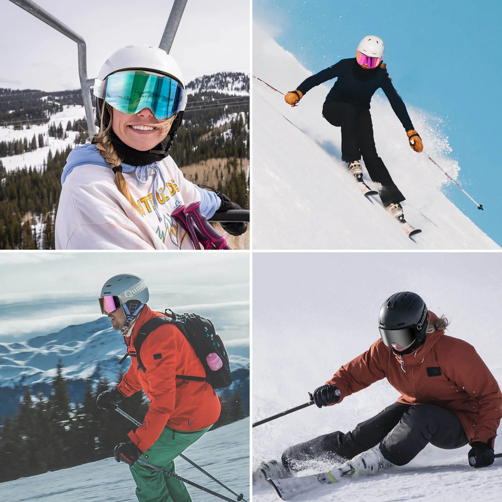QUNATURE Adult Frameless Ski Goggles - Image 7