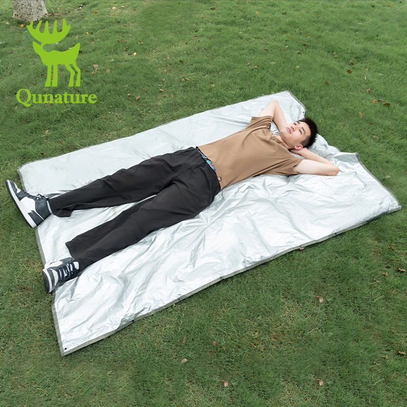 Qunature Camping Hiking 3in1 Raincoat Mat Canopy Raincoat Foldable Waterproof - Image 5