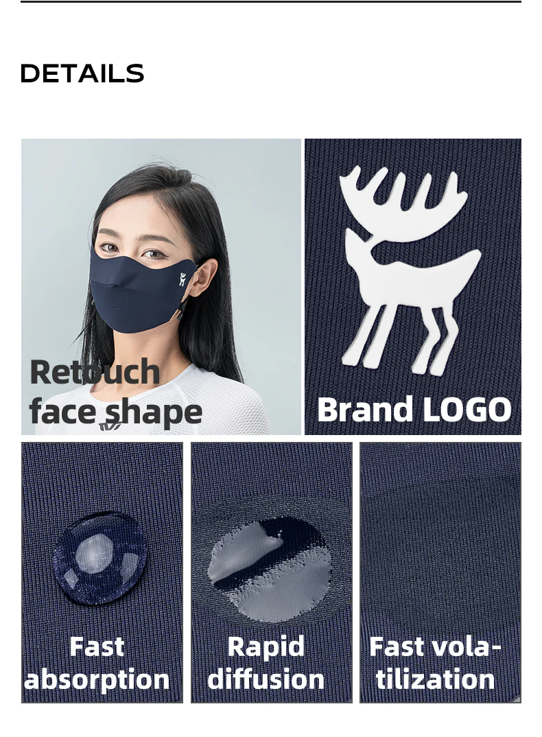 Qunature Summer Outdoor Face Mask Breathable Comfort UV Protection - Image 13