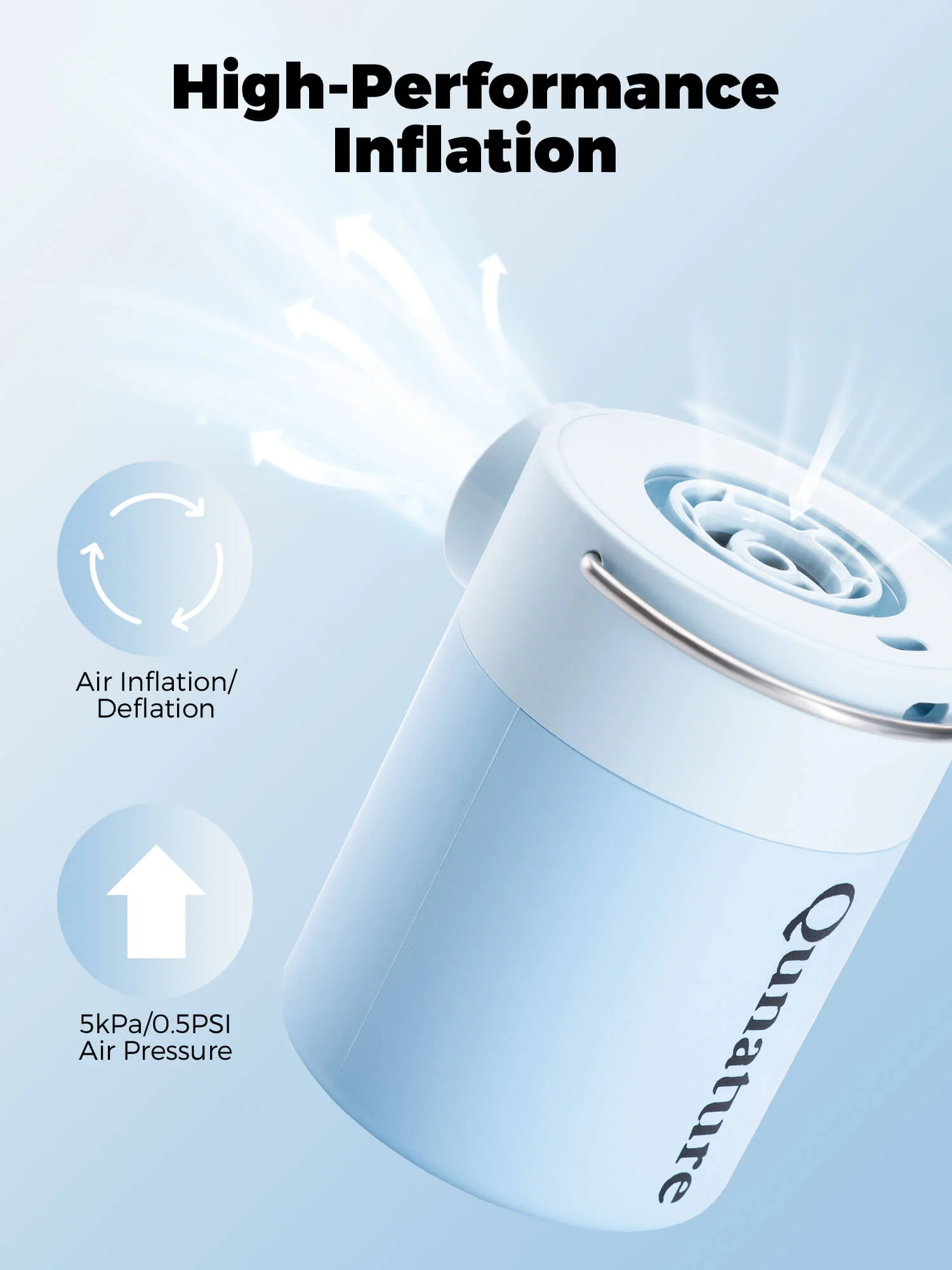 Rapid-Fill Mini Electric Pump High-Pressure Cordless Inflator - Image 23