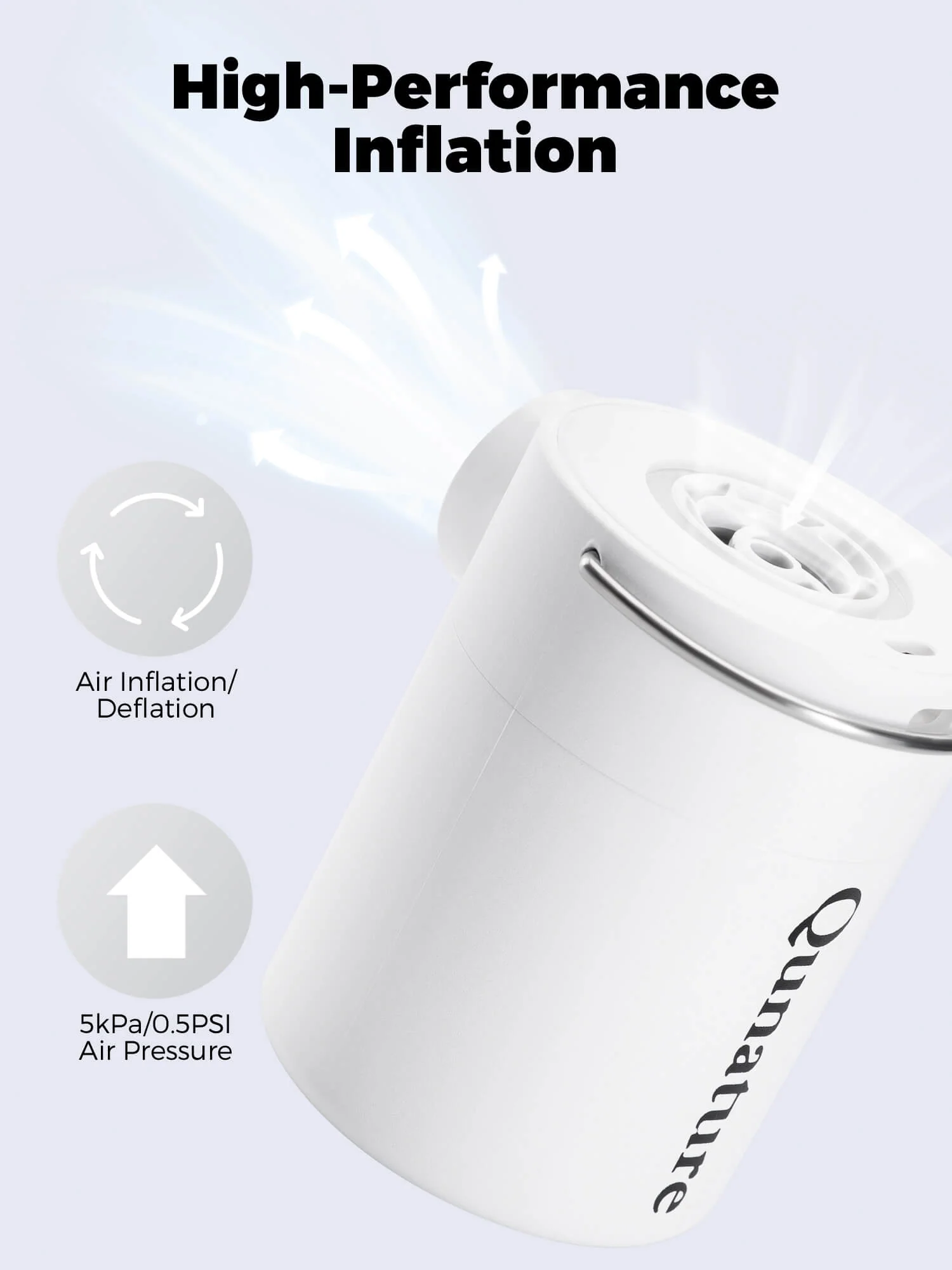 Rapid-Fill Mini Electric Pump High-Pressure Cordless Inflator - Image 5