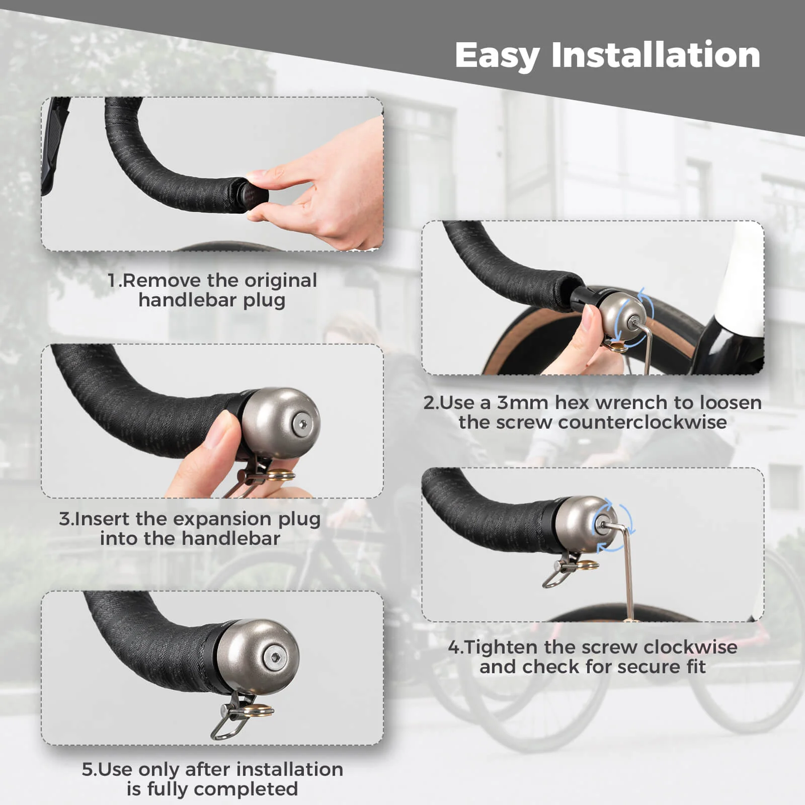 Road Bike Bar-End Bell – Hidden 80dB Bike Bell - Image 6