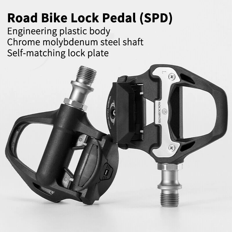 ROCKBROS Self-Lock Road Bike Pedals with Shimano SPD-SL/Look KEO Cleat System (Pair) - Image 13