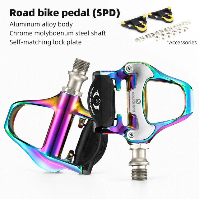 ROCKBROS Self-Lock Road Bike Pedals with Shimano SPD-SL/Look KEO Cleat System (Pair) - Image 14