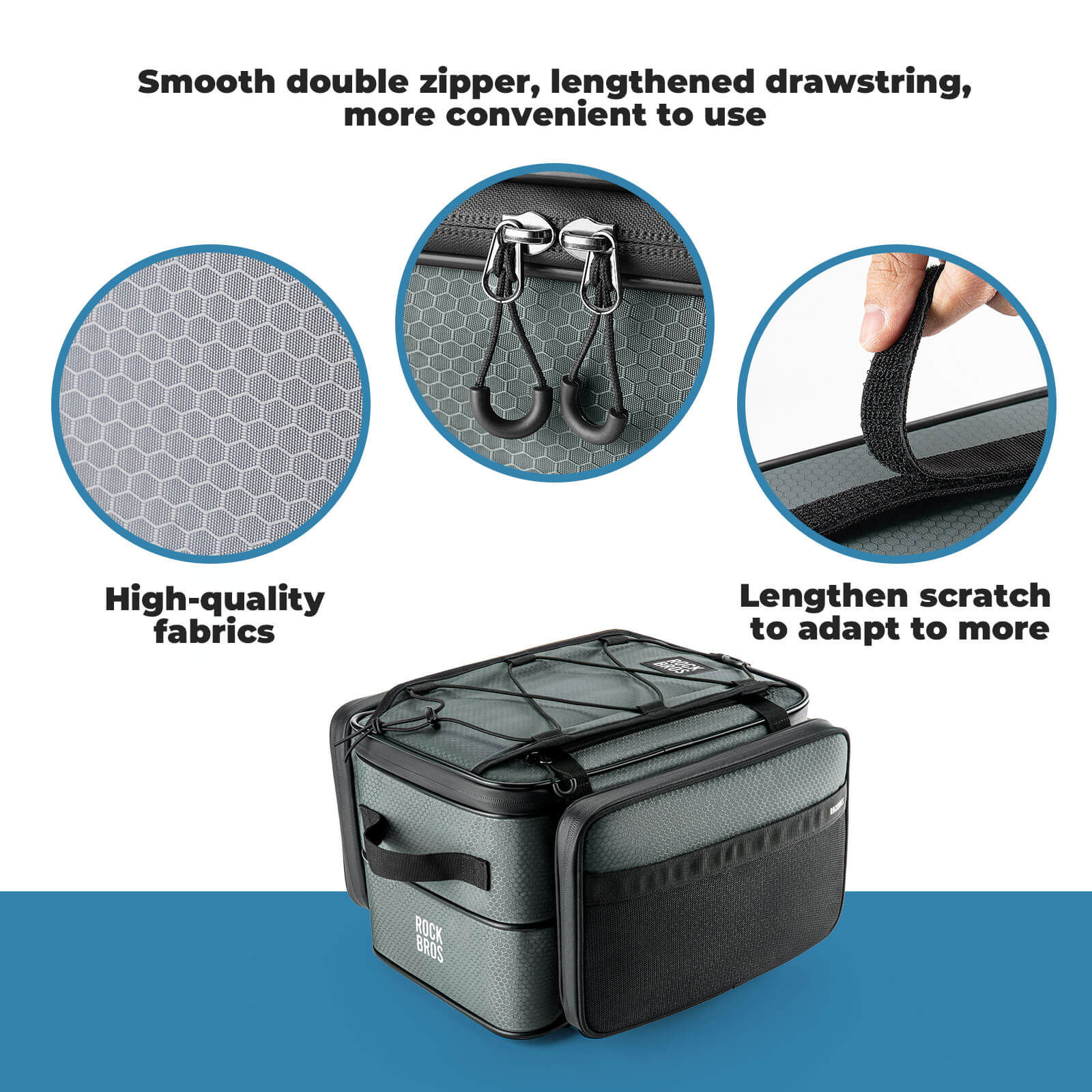 【ROAD TO SKY】 Bike Pannier Bags Expandable Large Capacity with Layered Storage - Image 14