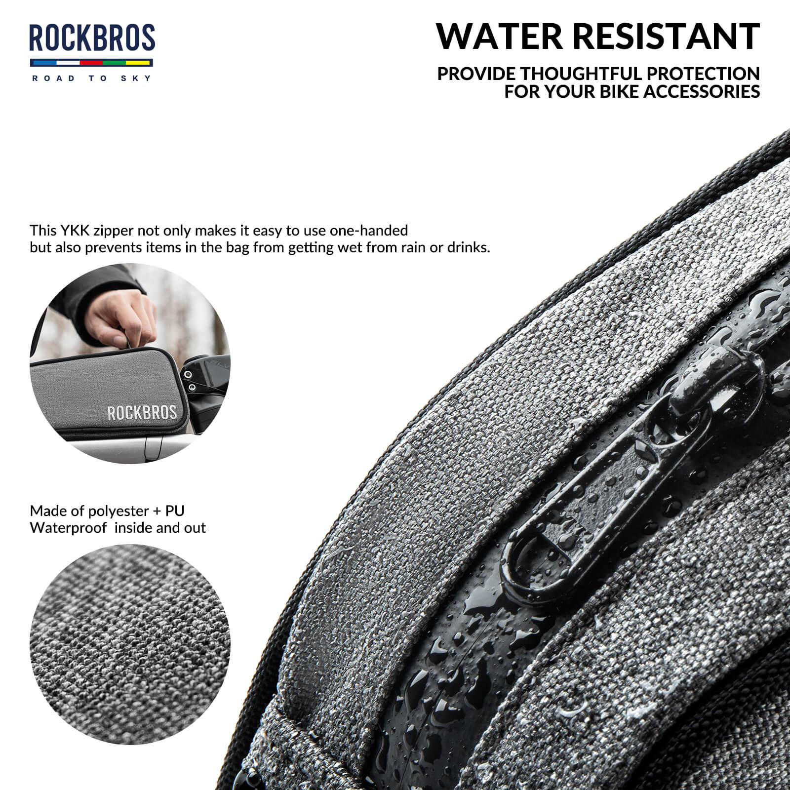 【ROAD TO SKY】Frame Cycling Bag with One-Click Lock and Available in Multiple Colours - Image 11