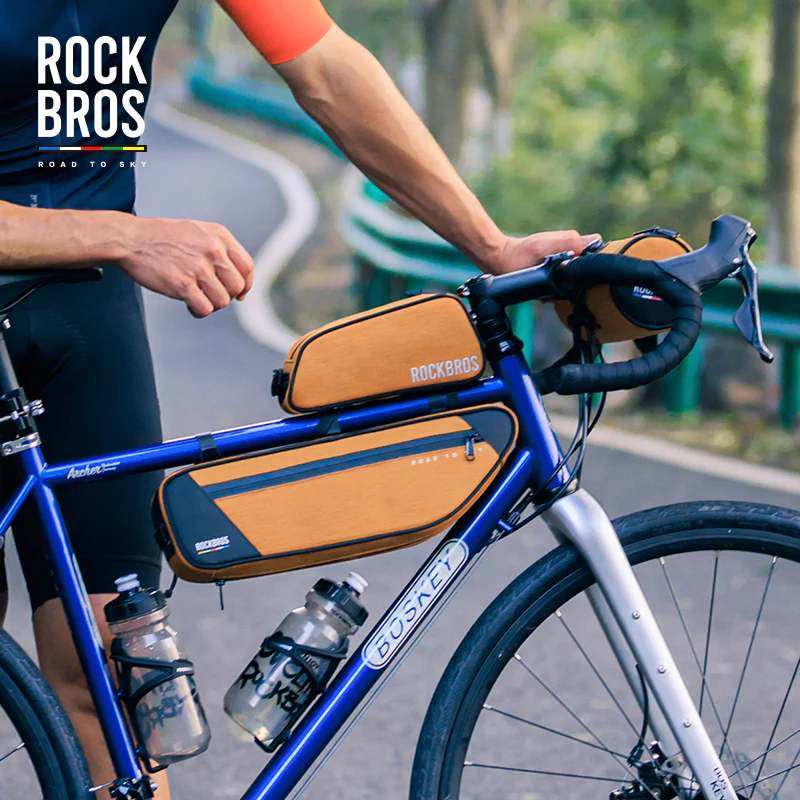 【ROAD TO SKY】 ROCKBROS Deluxe Cycling Frame Bag Bike Front Tube Bags - Image 9