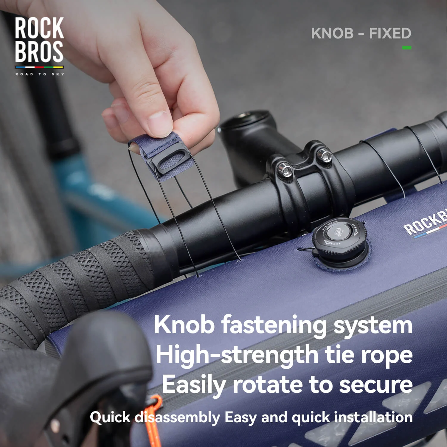 【ROAD TO SKY】Scratch-Resistant Bike Handlebar Barrel Bag 4L - Image 5