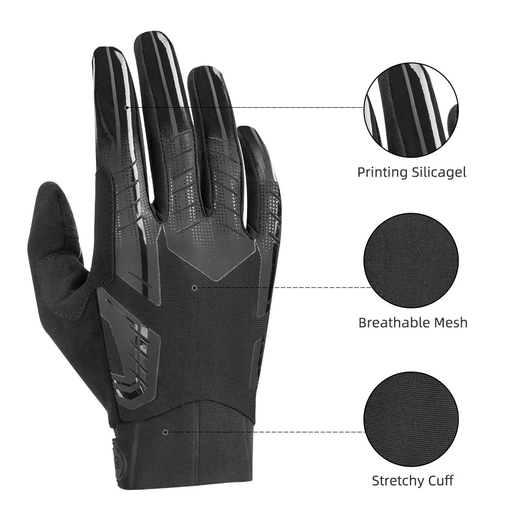 ROCKBROS-Cycling Gloves Touchscreen Anti-Slip Gloves with Shockproof Pad - Image 4