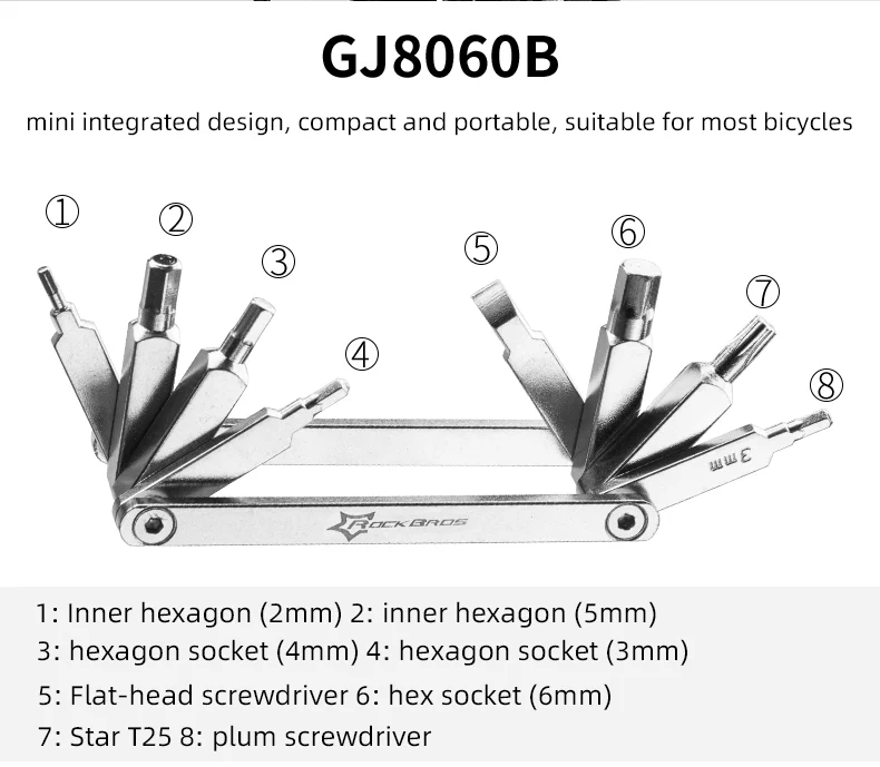 ROCKBROS 16-in-1 Portable Bike Repair Kit - Image 6