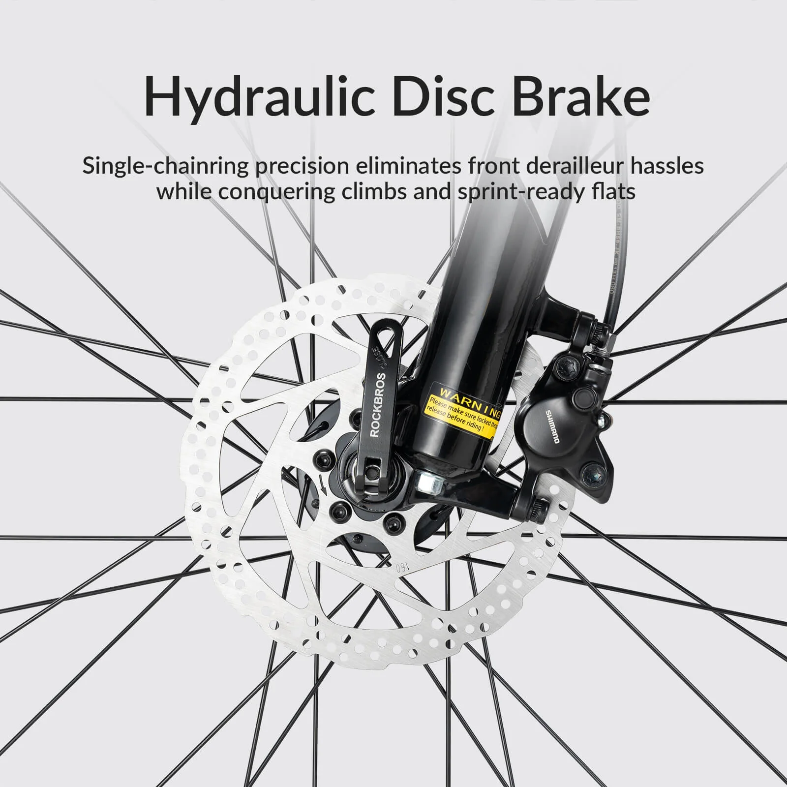 ROCKBROS 29 Inch Aluminium Mountain Bike with Hydraulic Disc Brakes & Gears - MT400 - Image 3