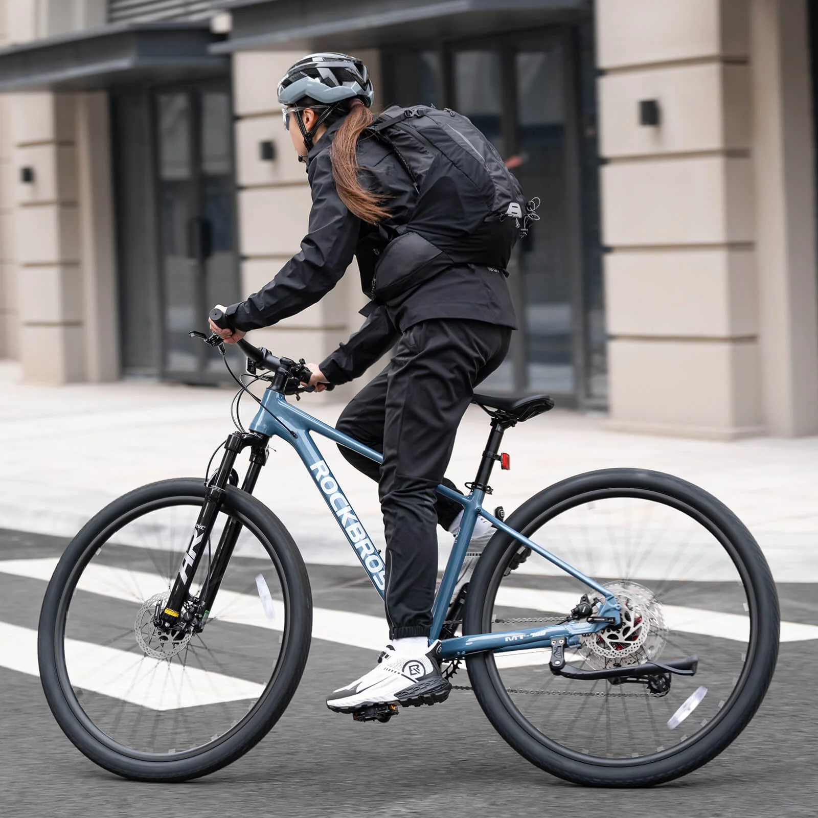 ROCKBROS 29 Inch Aluminium Mountain Bike with Hydraulic Disc Brakes & Gears - MT400 - Image 7