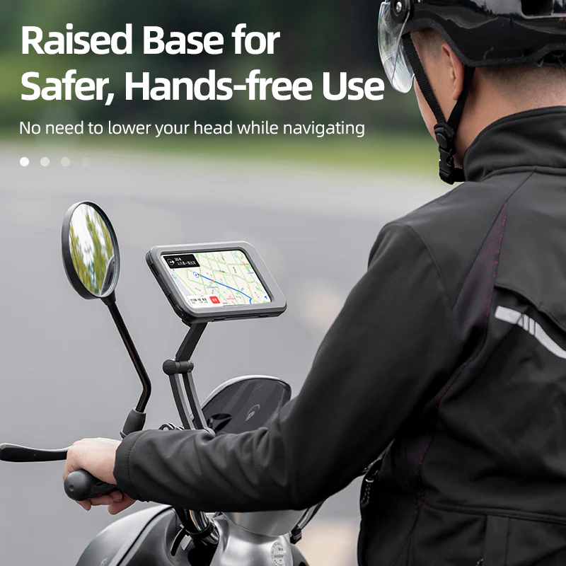 ROCKBROS 360° Rotatable Bike Handlebar Phone Holder 6.7in Waterproof Surface Touch Screen - Image 8