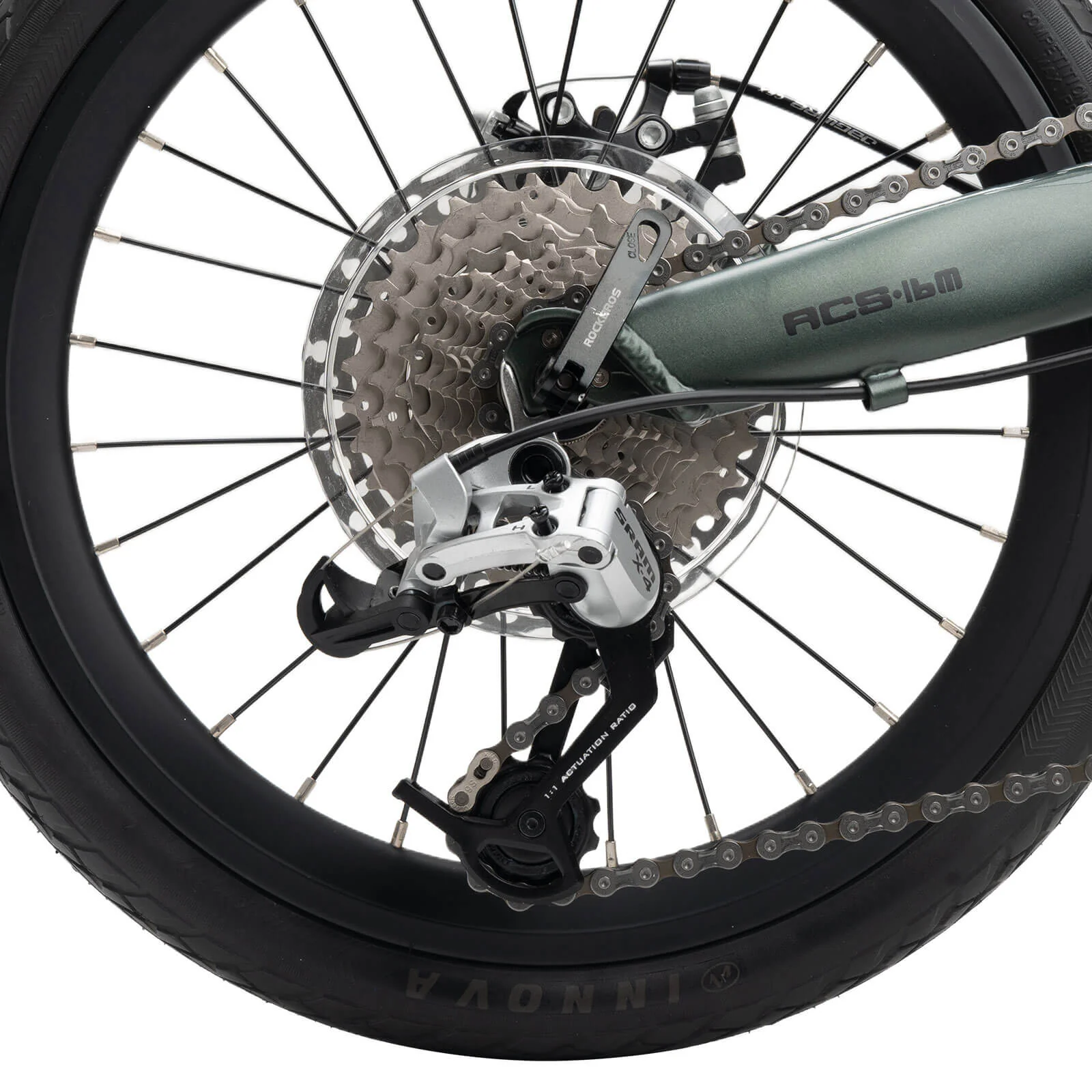 ROCKBROS ACS 16 Inch Folding Bike 9 Speed 11-32T Cassette Disc Brake - Image 13