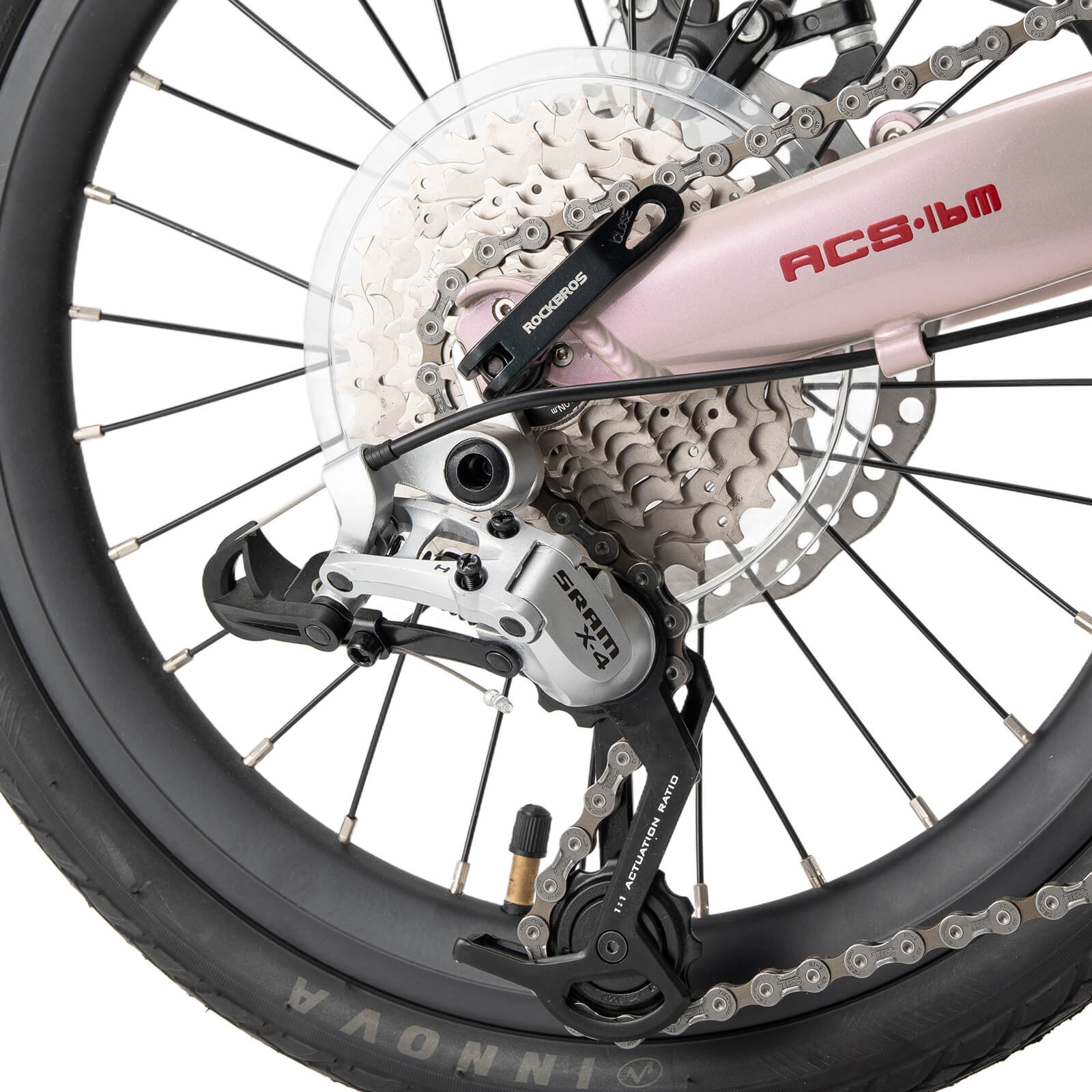 ROCKBROS ACS 16 Inch Folding Bike 9 Speed 11-32T Cassette Disc Brake - Image 20