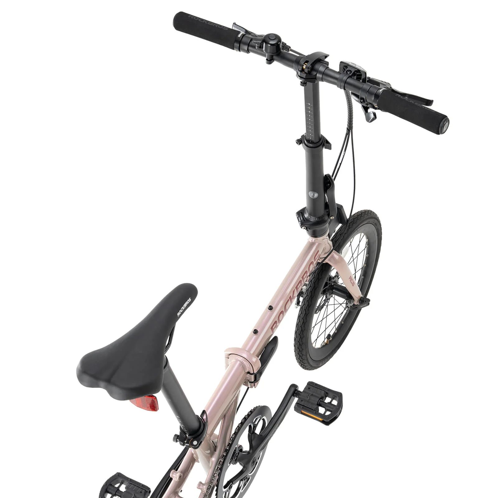ROCKBROS ACS 16 Inch Folding Bike 9 Speed 11-32T Cassette Disc Brake - Image 24