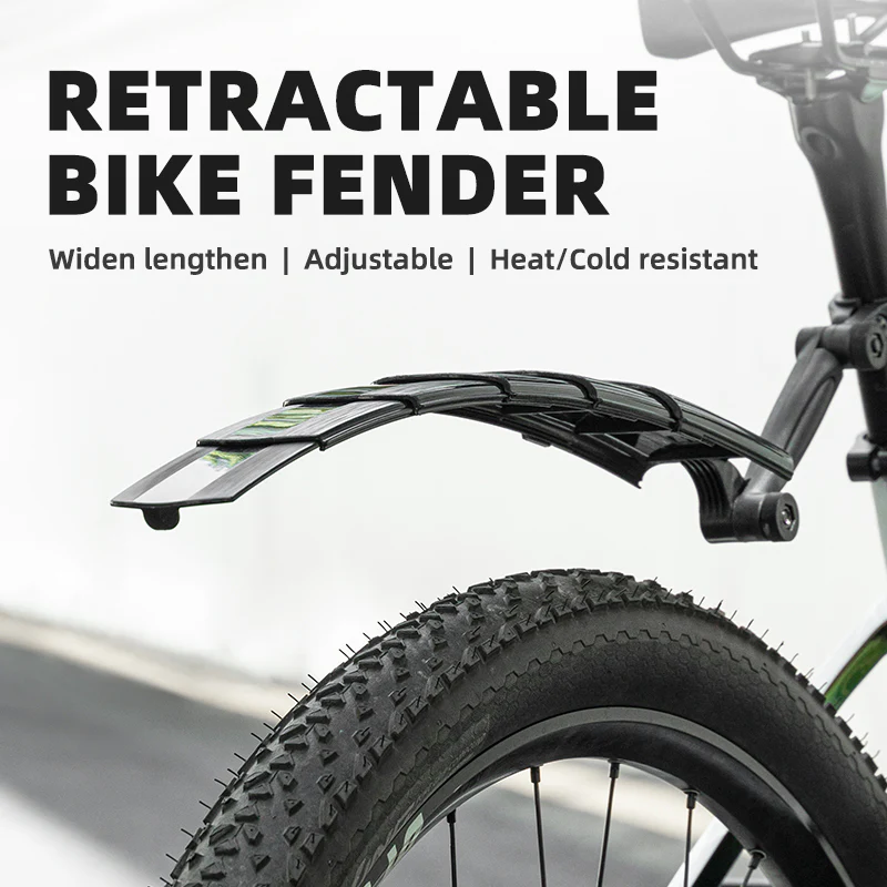ROCKBROS Adjustable MTB Mountain Bike Mudguard Cycling Bicycle Front Rear Fenders - Image 6
