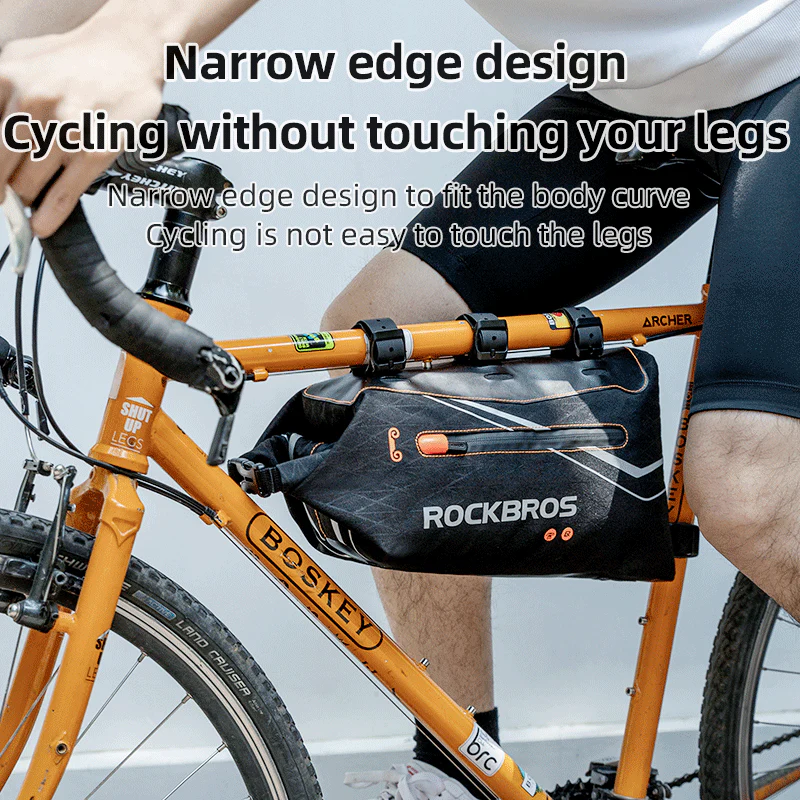 ROCKBROS Bicycle Frame Bag 3.5L Cycling Pack Seat Top Tube Bike Wedge Panniers - Image 5