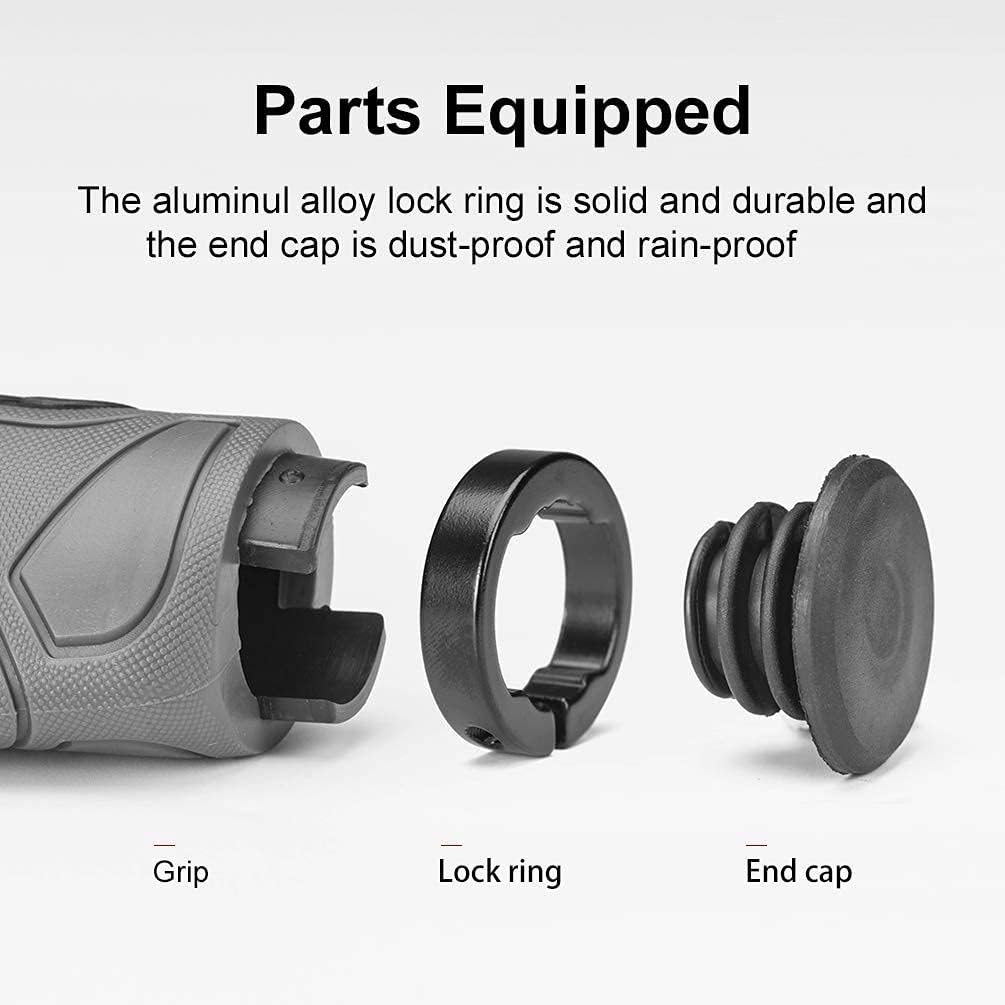 Double Lock Rubber Handlebar Grips - Image 12