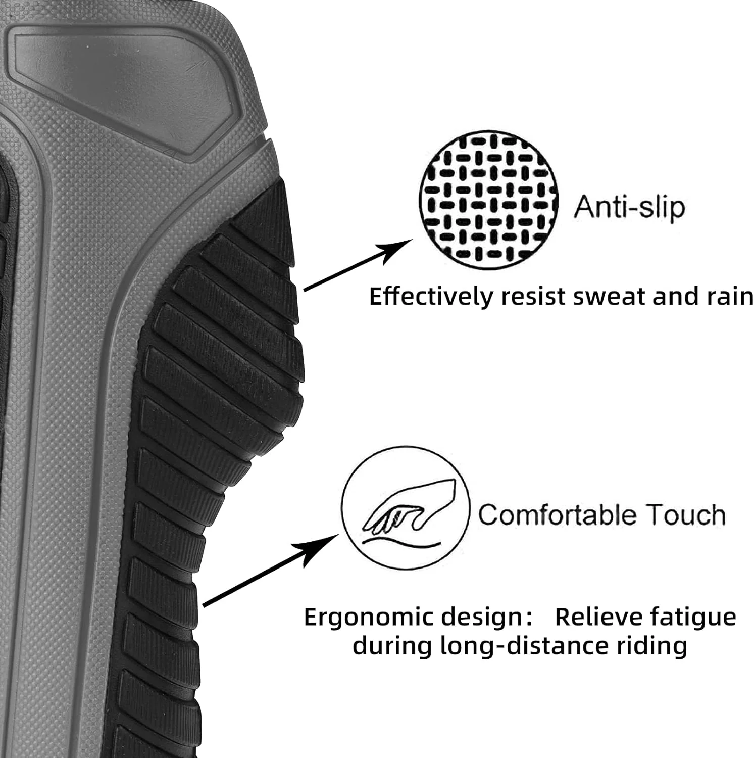 Double Lock Rubber Handlebar Grips - Image 7