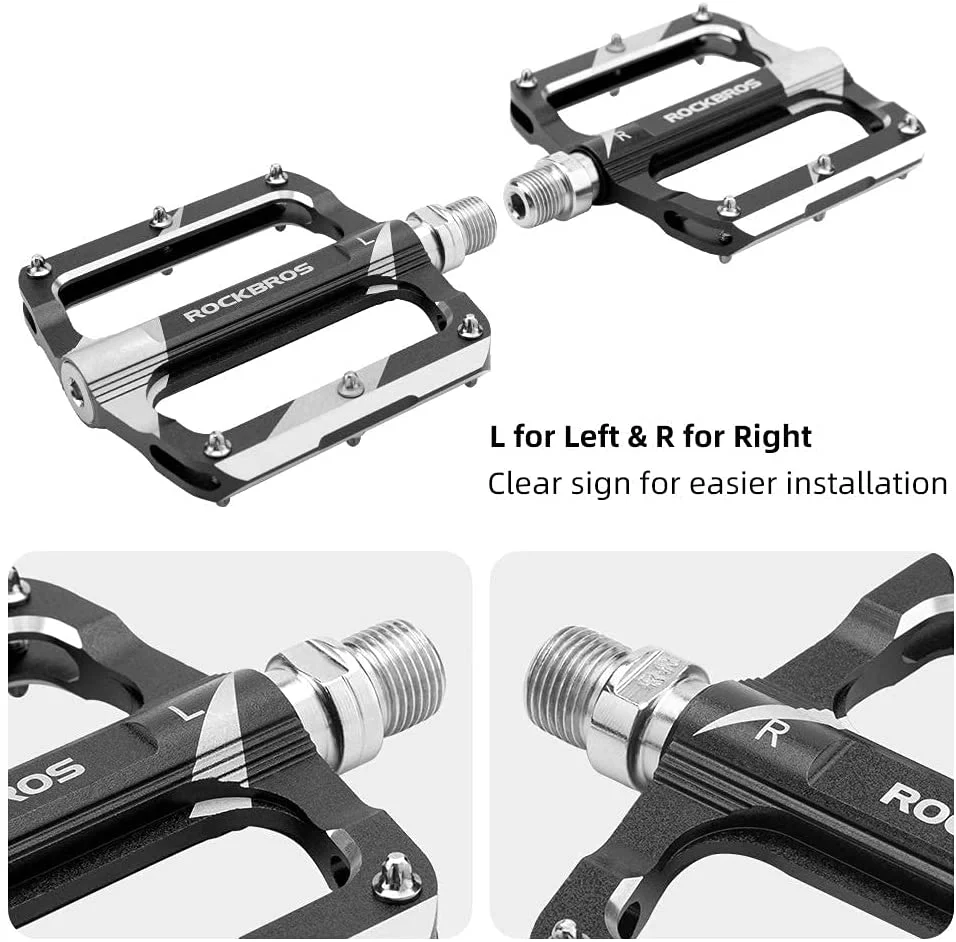 ROCKBROS Flat Lightweight Pedals in Various Colours - Image 3