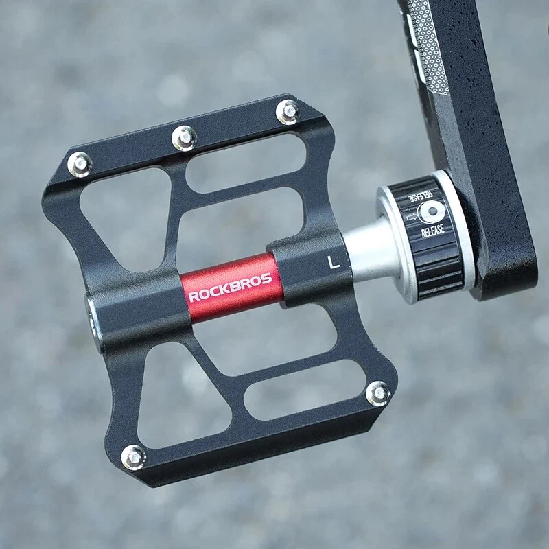 ROCKBROS Quick-Release Bike Pedals in Black (Pair) - Image 8
