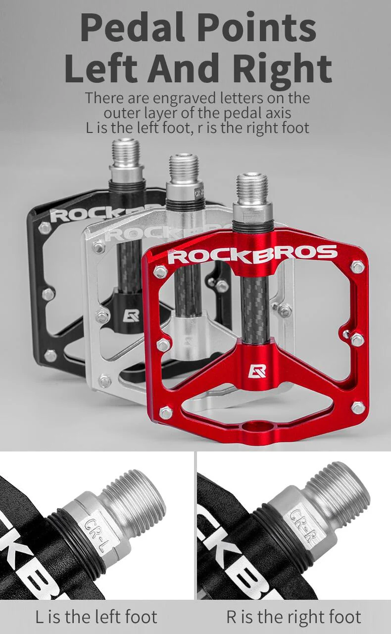 ROCKBROS Ultra Lightweight Bike Pedals in Various Colours (Pair) - Image 10