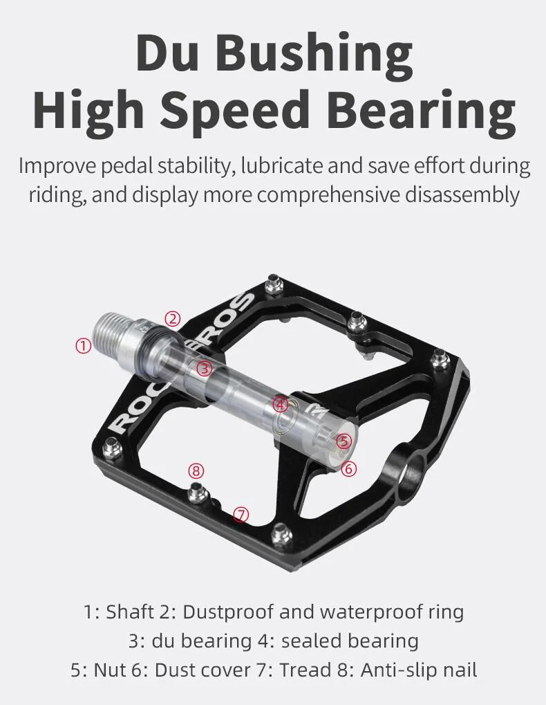 ROCKBROS Ultra Lightweight Bike Pedals in Various Colours (Pair) - Image 12