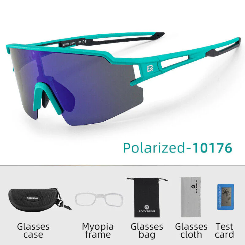 ROCKBROS Bicycle Polarized Cycling Sunglasses UV400 Golf Fishing Hiking Sports Glasses - Image 3
