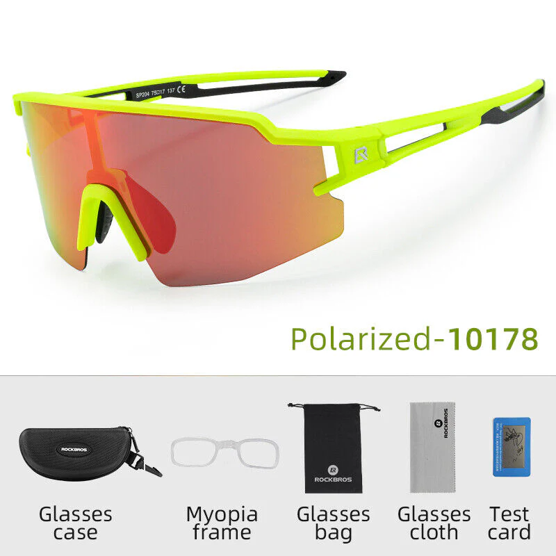 ROCKBROS Bicycle Polarized Cycling Sunglasses UV400 Golf Fishing Hiking Sports Glasses - Image 5