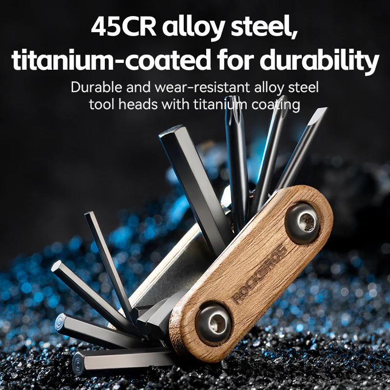 ROCKBROS 8-in-1 Multifunctional Portable Wooden Tool - Image 4
