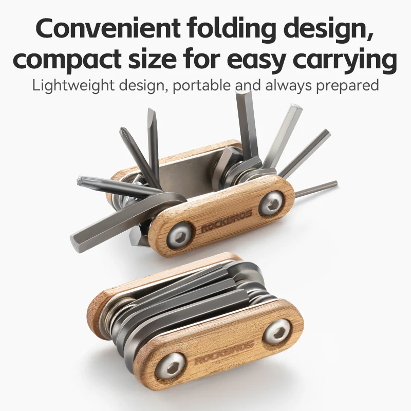 ROCKBROS 8-in-1 Multifunctional Portable Wooden Tool - Image 6