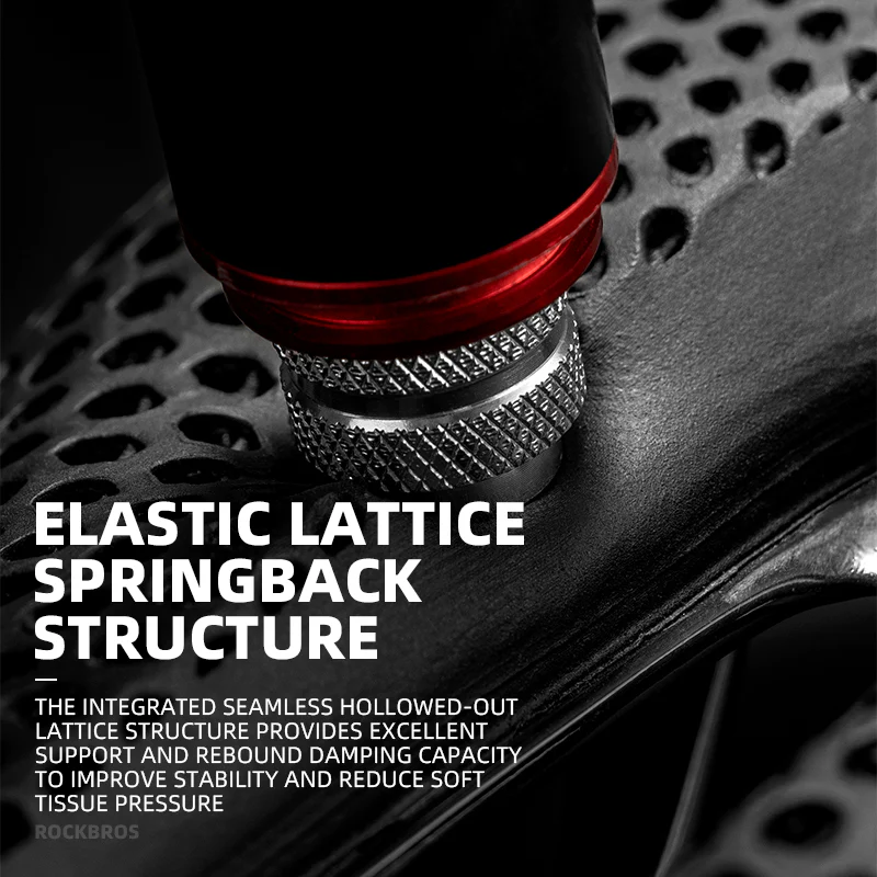 ROCKBROS Ultralight Carbon Fiber Road Racing Saddle - 3D Printed Hollow & Shockproof Design - Image 4