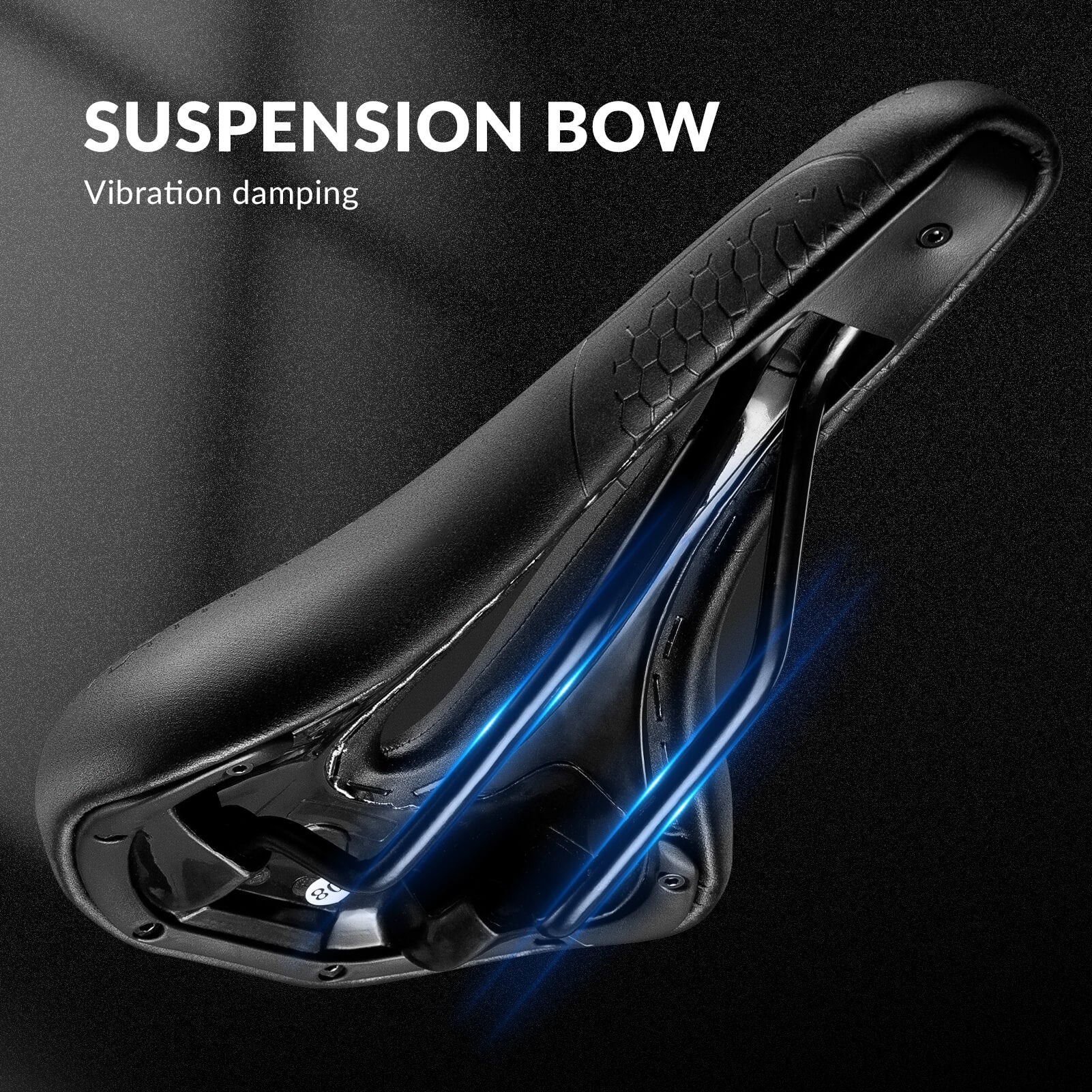 Comfort Bicycle Saddle Hollow Waterproof PU Leather - Image 3