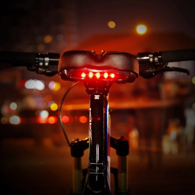 ROCKBROS Bicycle Bike Saddle Seat with Taillight Breathable Shockproof Soft Cushion - Image 4