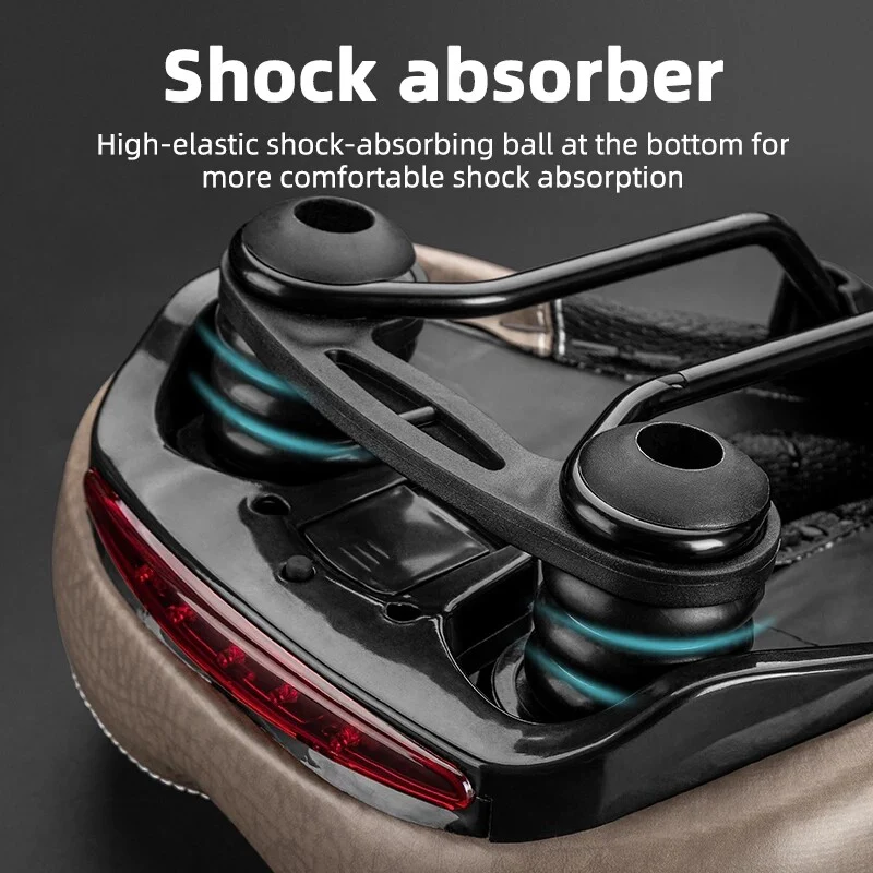 ROCKBROS Bicycle Bike Saddle Seat with Taillight Breathable Shockproof Soft Cushion - Image 6