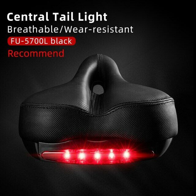 ROCKBROS Bicycle Bike Saddle Seat with Taillight Breathable Shockproof Soft Cushion - Image 8