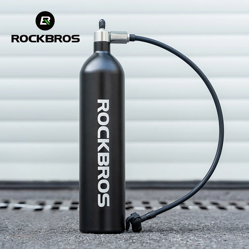 ROCKBROS Bicycle Vacuum Tire Inflation Tank Container 1.2L Recyclable 200PSI Bike Pump Presta Schrader Valve - Image 13