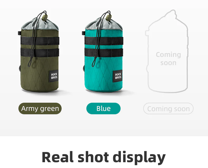 ROCKBROS Bicycle Water Bottle Bag Drawstring Adjustable Insulated Brompton Folding Bike Bag Portable Scooter Bag - Image 14