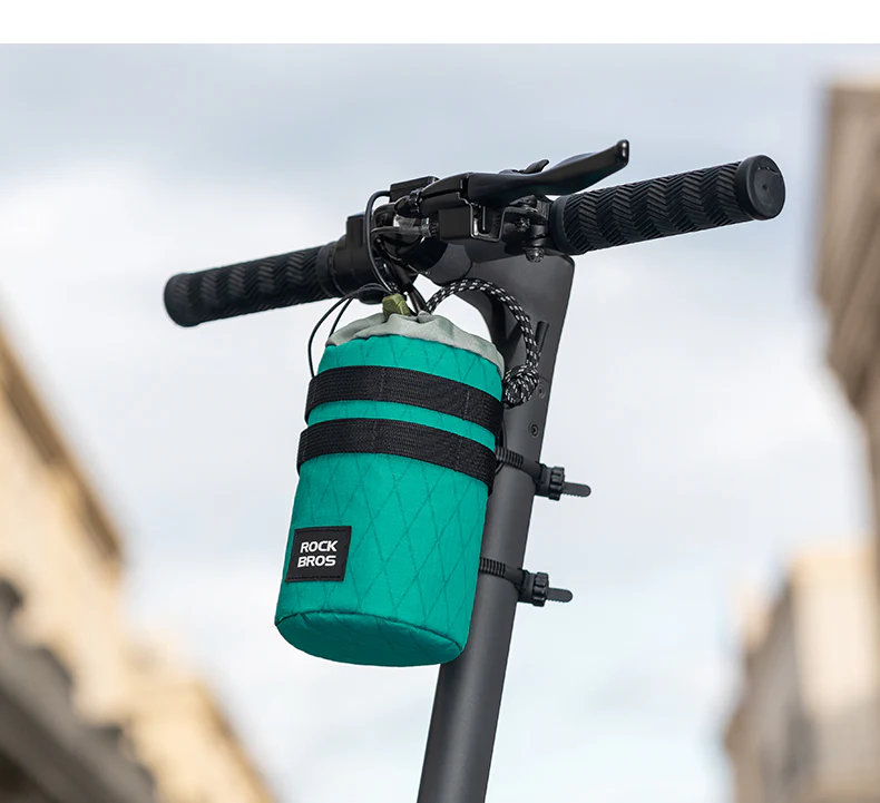 ROCKBROS Bicycle Water Bottle Bag Drawstring Adjustable Insulated Brompton Folding Bike Bag Portable Scooter Bag - Image 15