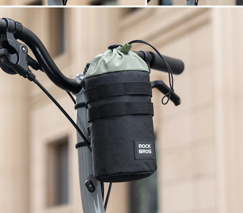 ROCKBROS Bicycle Water Bottle Bag Drawstring Adjustable Insulated Brompton Folding Bike Bag Portable Scooter Bag - Image 17