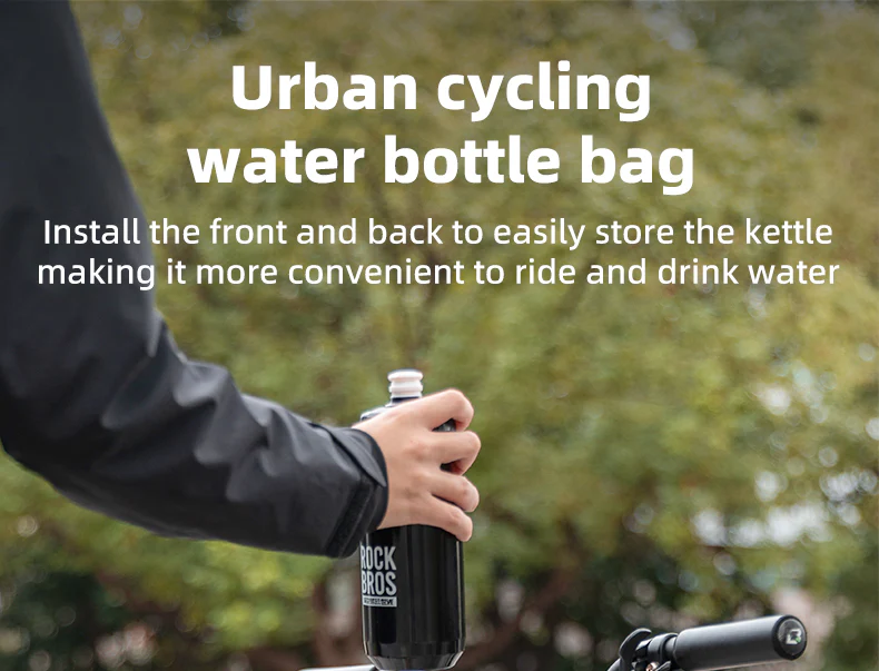 ROCKBROS Bicycle Water Bottle Bag Drawstring Adjustable Insulated Brompton Folding Bike Bag Portable Scooter Bag - Image 22