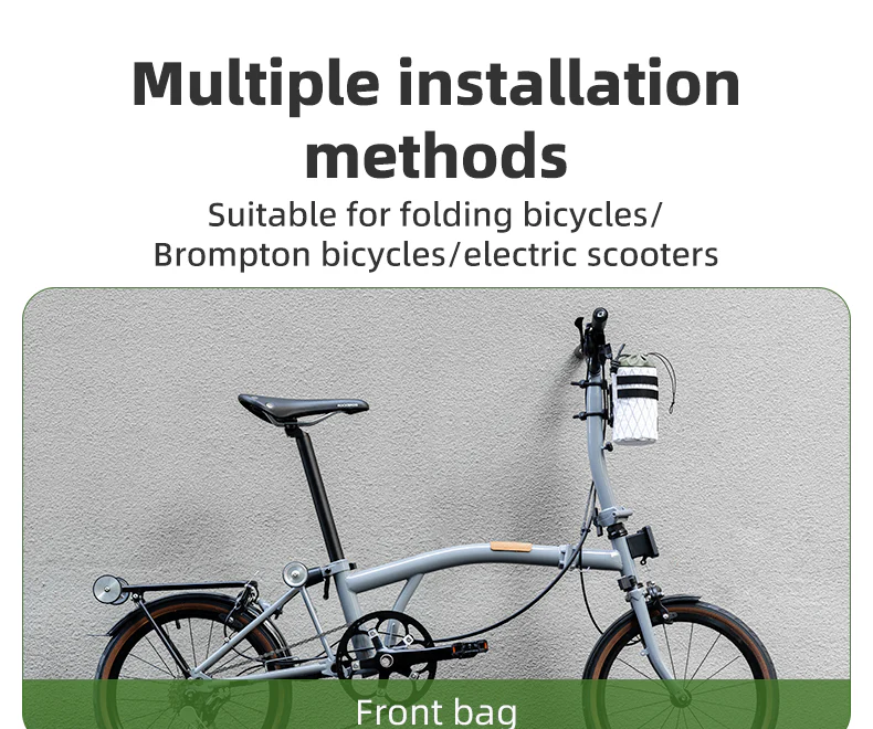 ROCKBROS Bicycle Water Bottle Bag Drawstring Adjustable Insulated Brompton Folding Bike Bag Portable Scooter Bag - Image 9