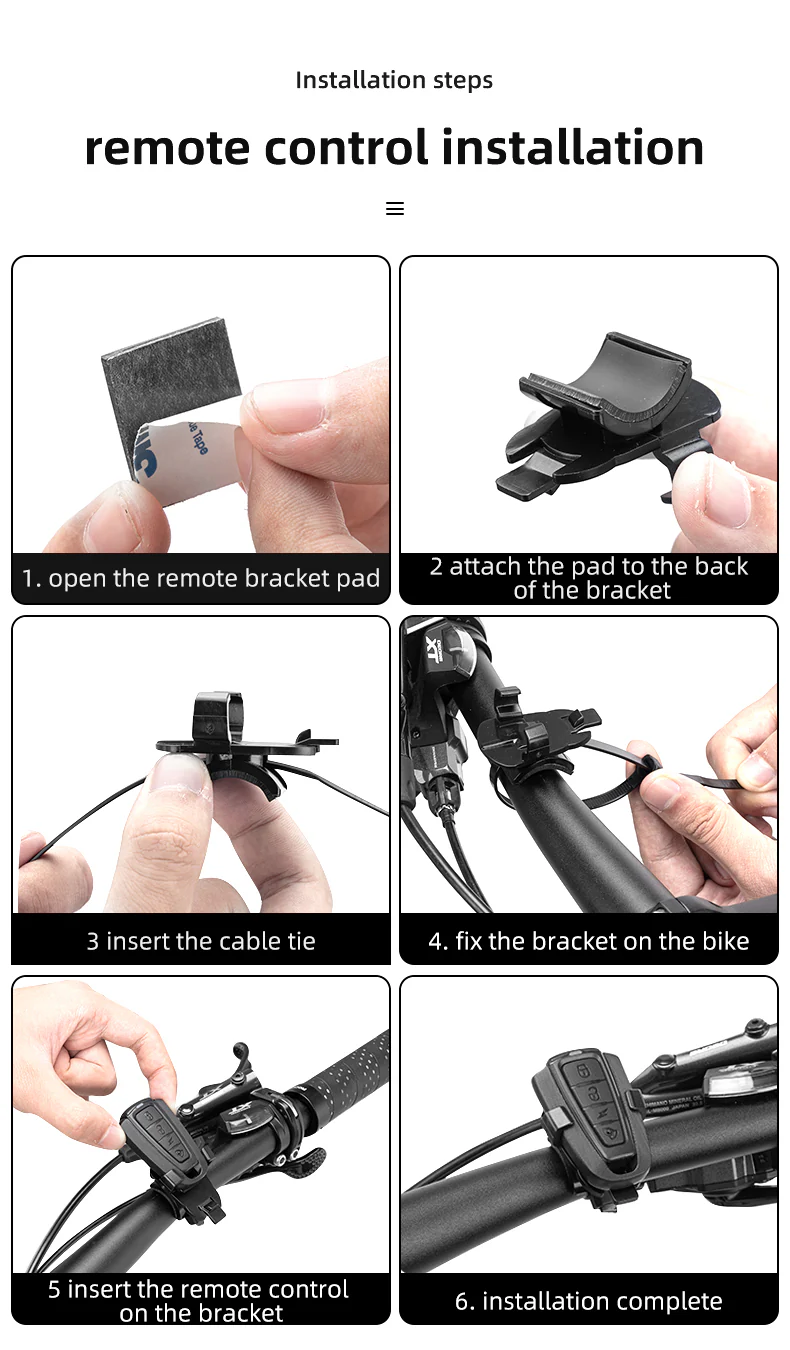 ROCKBROS Bike Horn Alarm with Remote 115dB Wireless Anti-Theft Vibration Bicycle Bell - Image 12