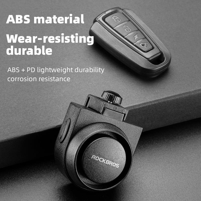 ROCKBROS Bike Horn Alarm with Remote 115dB Wireless Anti-Theft Vibration Bicycle Bell - Image 3