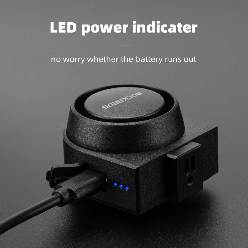 ROCKBROS Bike Horn Alarm with Remote 115dB Wireless Anti-Theft Vibration Bicycle Bell - Image 5